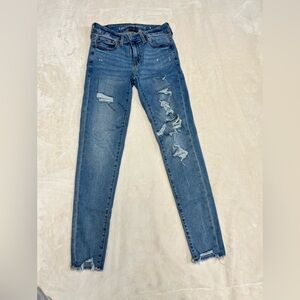 Distressed Blue Jeans for Women